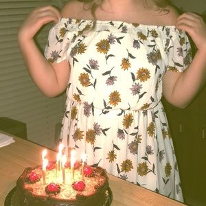 Floral Off the Shoulder Dress